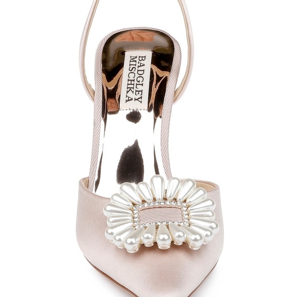 Badgeley Mischka Pointed Toe Stiletto - size 37 - Picture 2 of 5